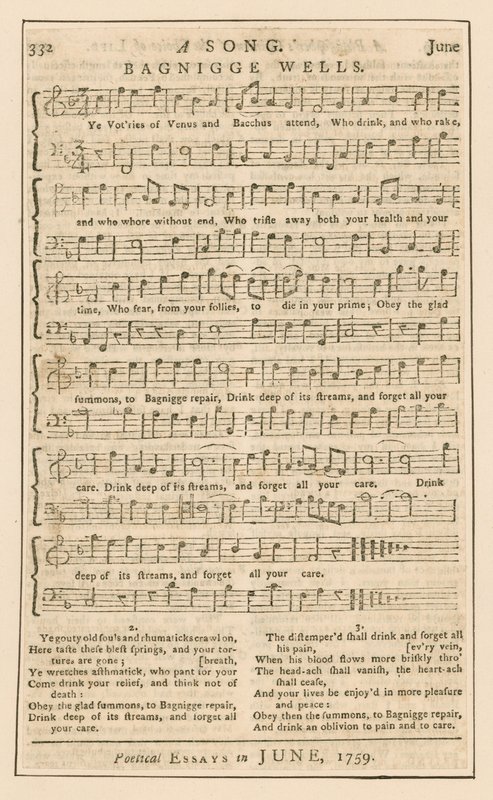 Bir Şarkı: Bagnigge Wells, Londra; müzik by English School