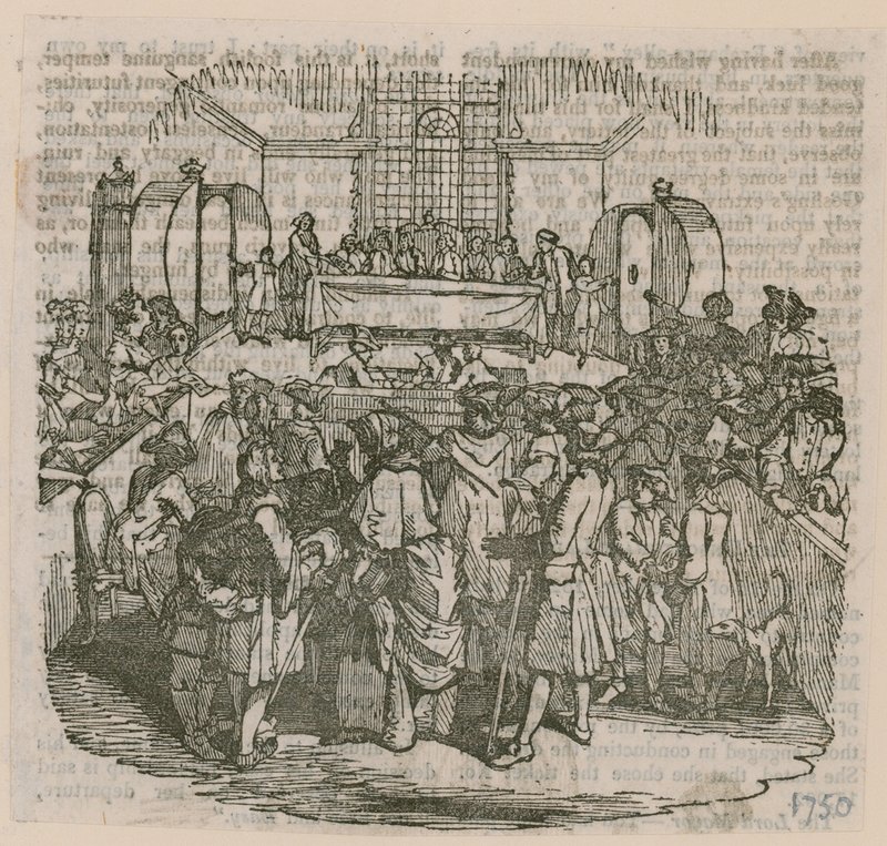 Piyango; 1750 tarihli by English School