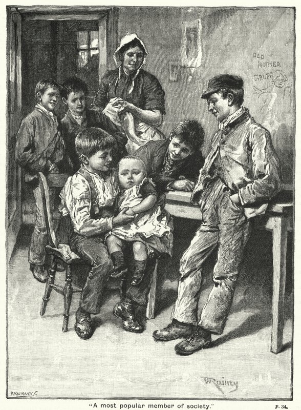 "Toplumun en popüler üyesi" (gravür) by English School