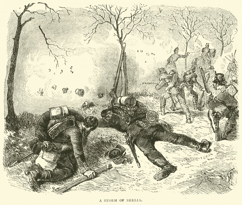 Bir mermi fırtınası, Ocak 1871 by English School