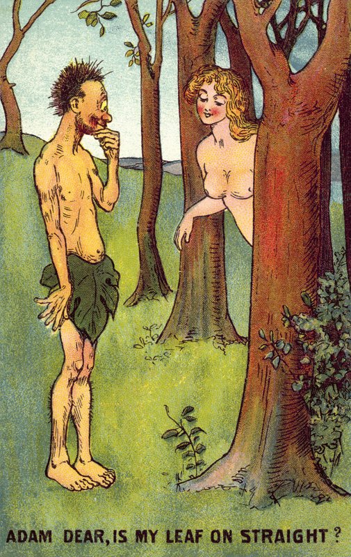 Adem ve Havva (renkli taş) by English School