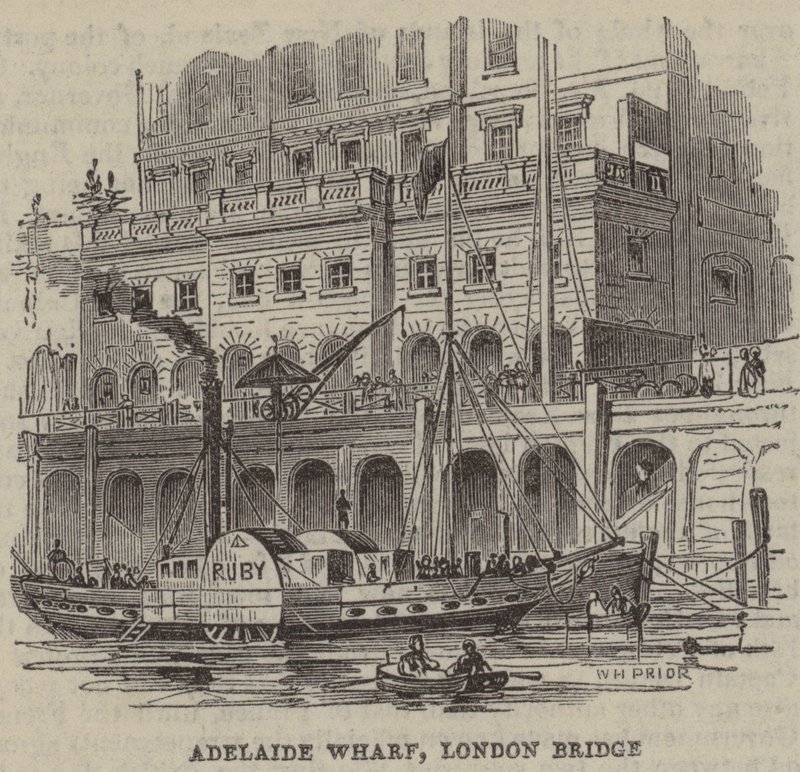 Adelaide Wharf, Londra Köprüsü by English School