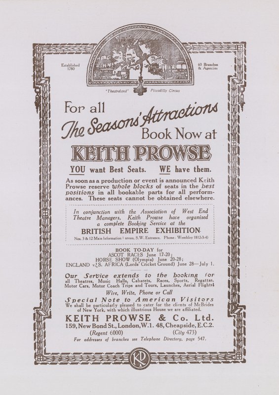 Keith Prowse için reklam by English School