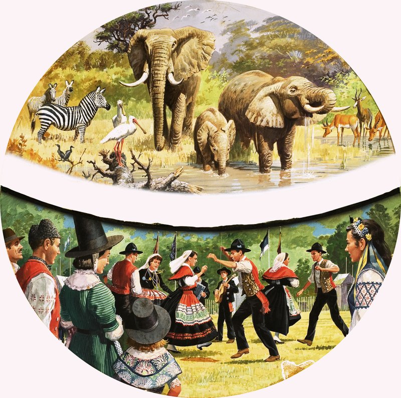Afrika Sulama Deliği ve köy dansı by English School