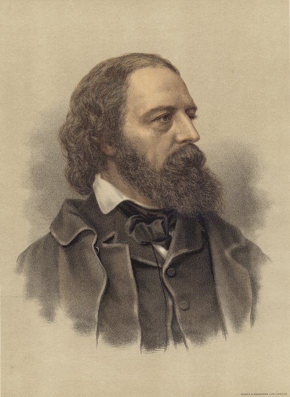 Alfred Lord Tennyson by English School