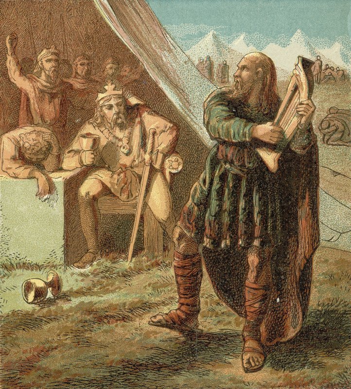 Alfred in the Danish Camp by English School