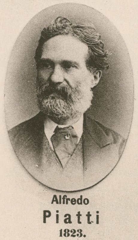 Alfredo Piatti (gravür) by English School