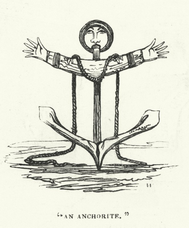Bir Anchorite (gravür) by English School