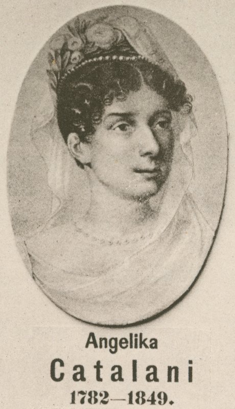 Angelika Catalani (gravür) by English School