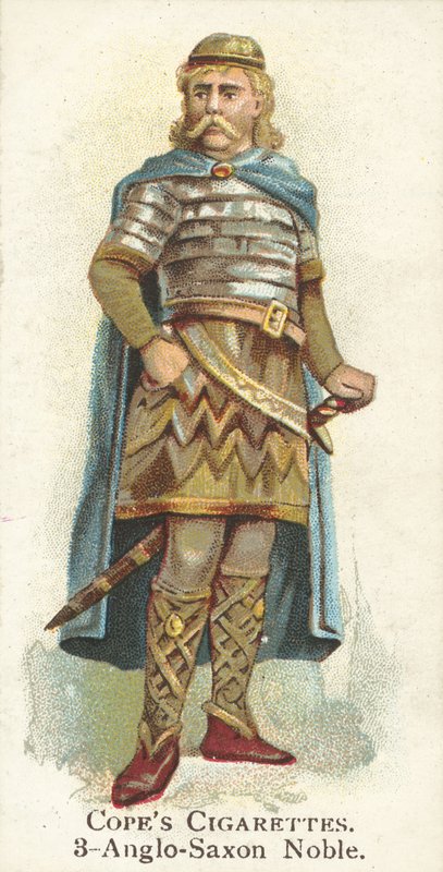 Anglo-Sakson Asil (kromolitho) by English School