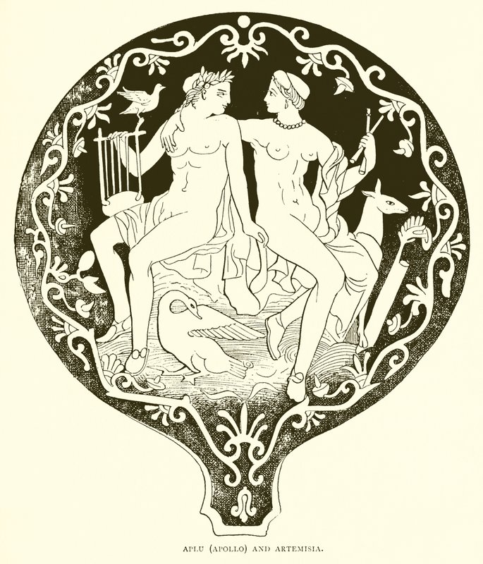 Aplu (Apollo) ve Artemisia by English School