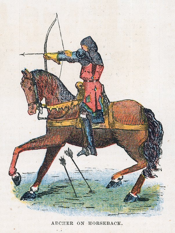 Archer on horseback by English School