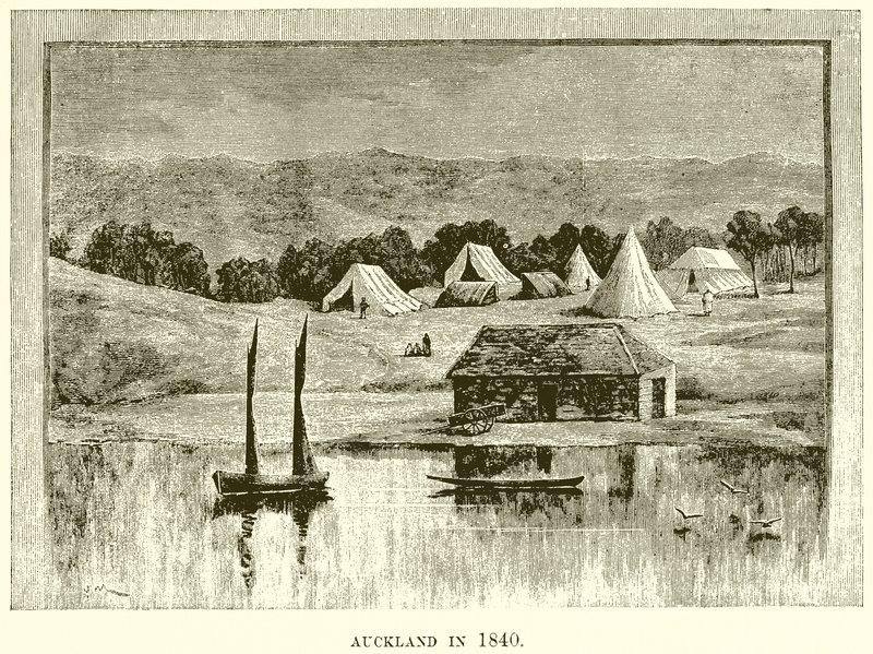 1840 yılında Auckland by English School