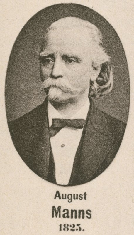 August Manns (gravür) by English School