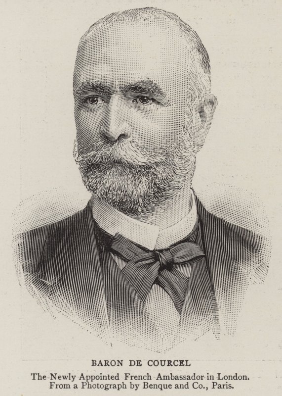 Baron de Courcel (gravür) by English School