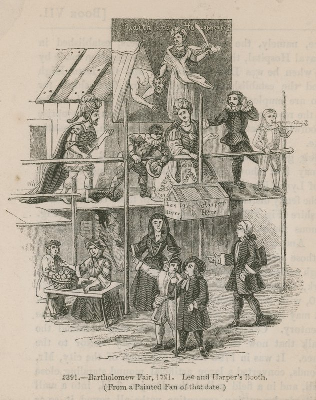 Bartholomew Fuarı, 1721; Lee ve Harpers Booth by English School