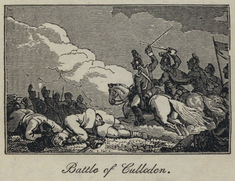 Culloden Savaşı (gravür) by English School