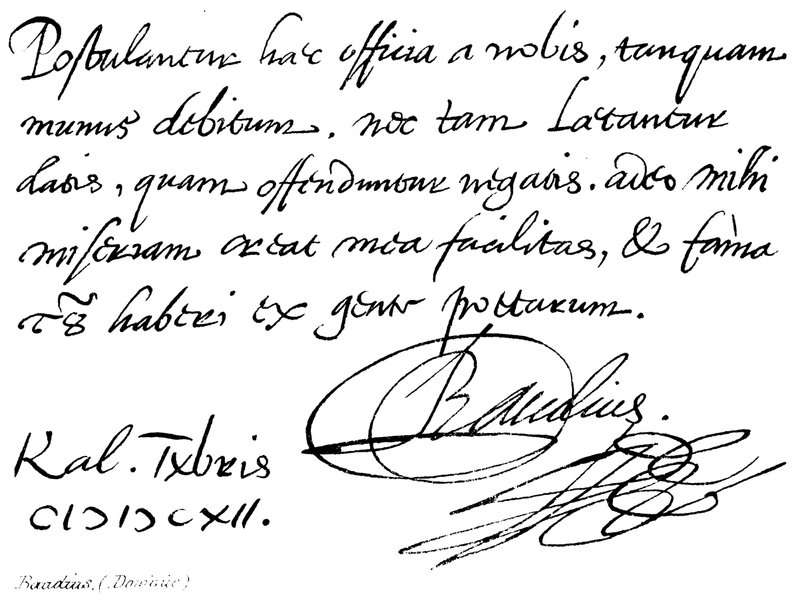 Baudius, (Dominik) by English School