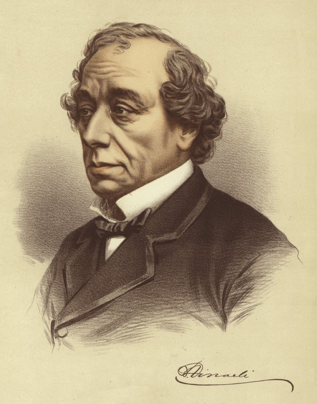 Benjamin disraeli by English School