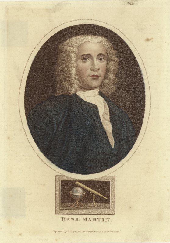 Benjamin Martin (bakır gravür) by English School