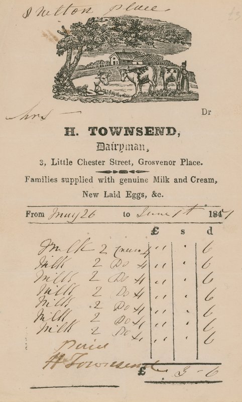 H Townsend, Dairyman