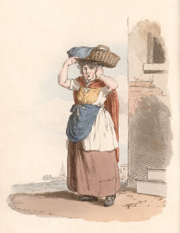 Billingsgate Balık-kadın by English School