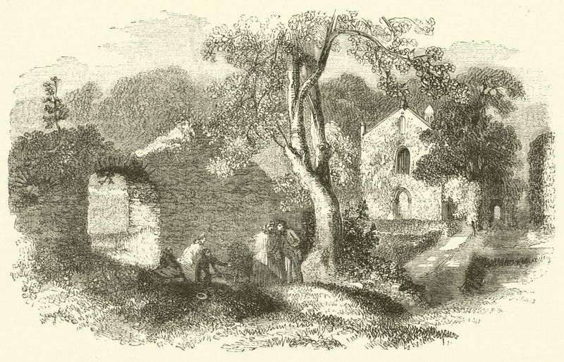 Bindon Manastırı (gravür) by English School