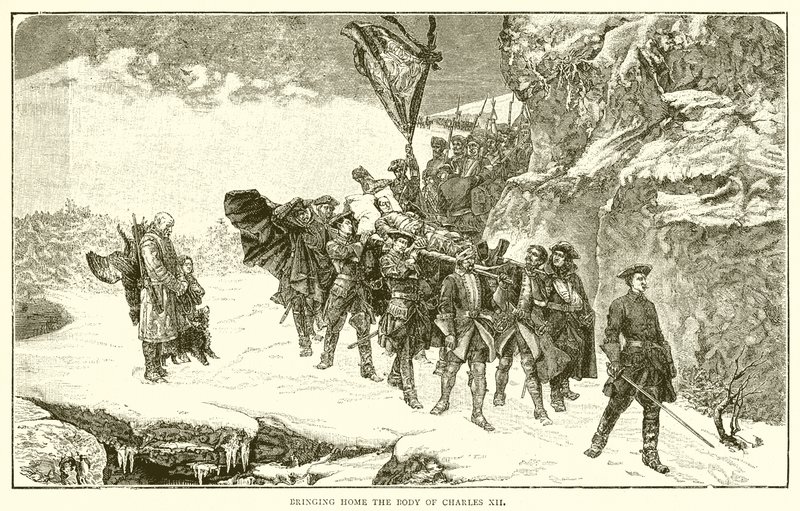 Charles XII'nin Cesedini Eve Getirmek by English School