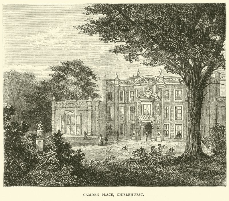 Camden Place, Chislehurst, Eylül 1870 by English School