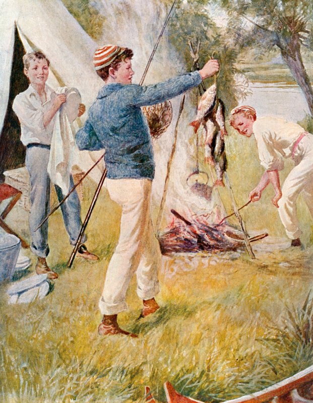 Dışarda kamp yapmak by English School