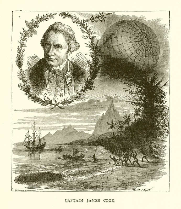 Kaptan James Cook by English School