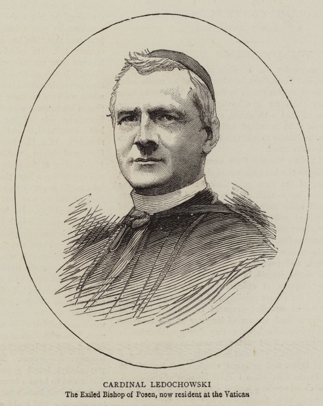 Kardinal Ledochowski (gravür) by English School