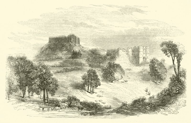 Carisbrooke Kalesi (gravür) by English School