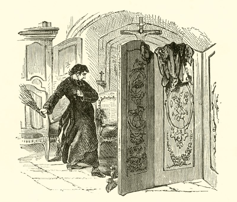 Bir tövbekarın kınanması (gravür) by English School