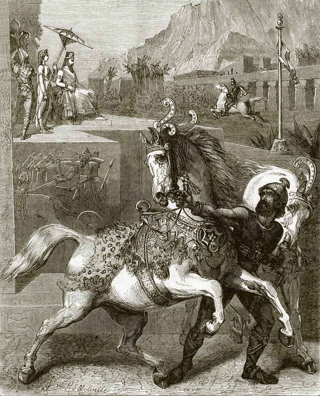 Chariot horses of Nineveh by English School