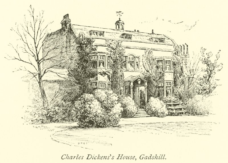 Charles Dickenss Evi, Gadshill by English School