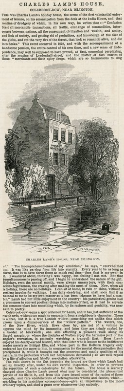 Islington yakınlarındaki Charles Kuzular Evi, by English School