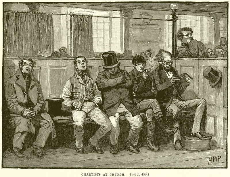 Kilisede Çartistler by English School