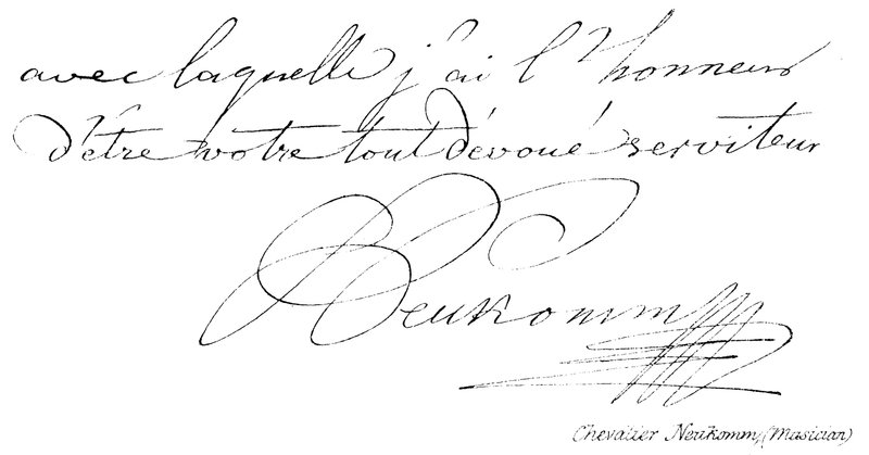Chevalier Neukomm, (müzisyen) by English School