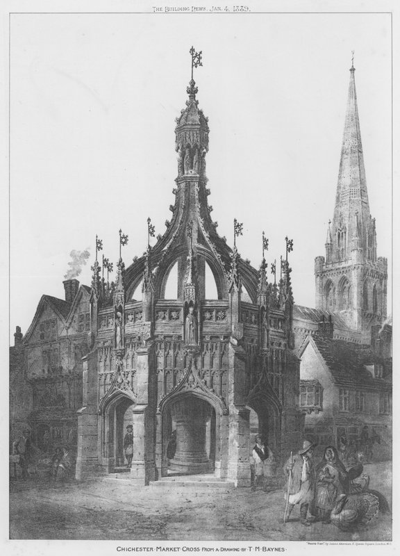 Chichester Market Cross (taş) by English School