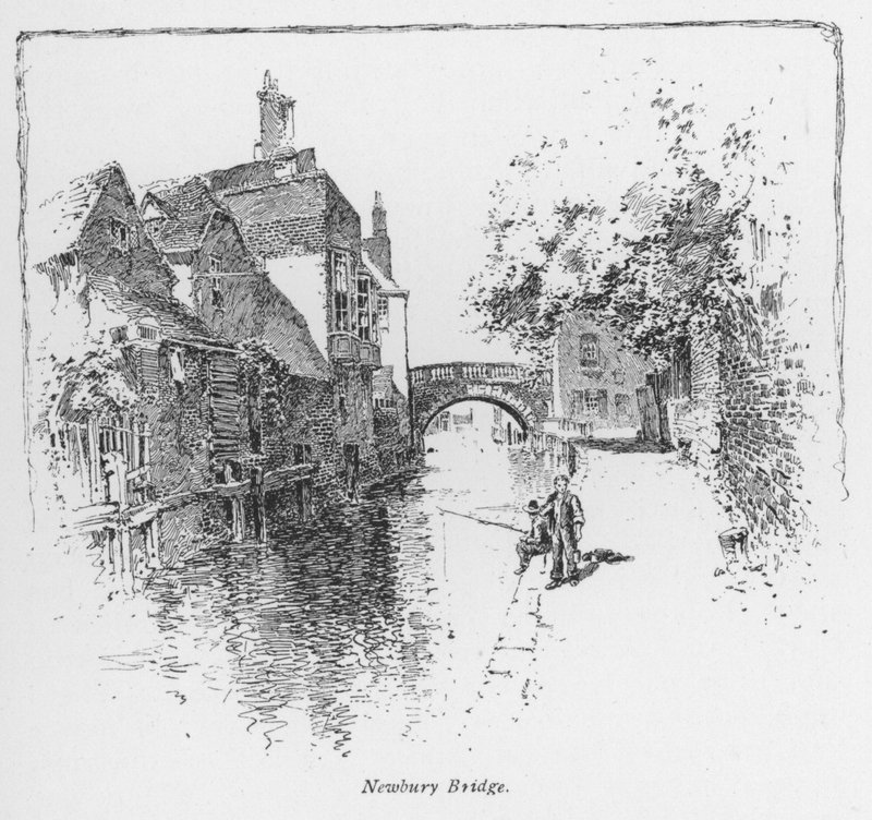 Koçluk: Newbury Köprüsü (lito) by English School