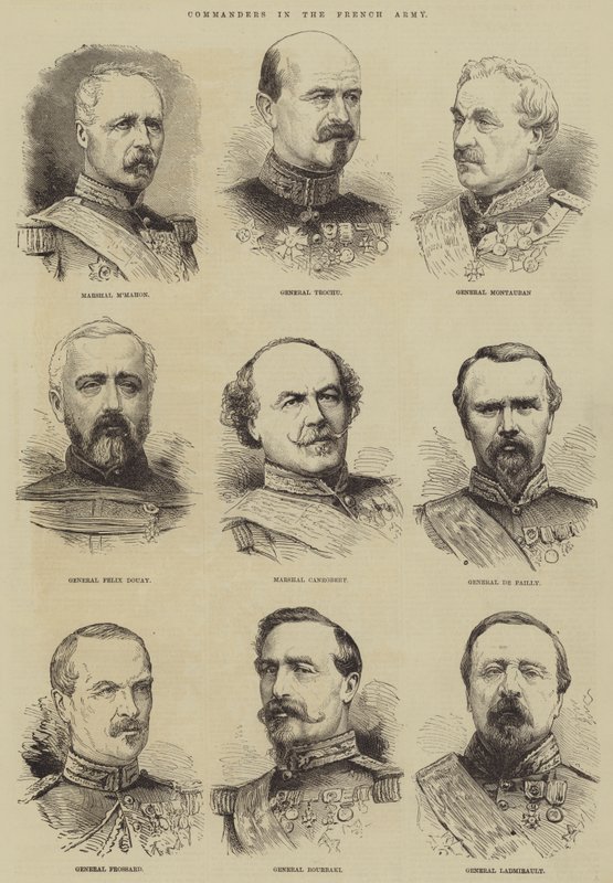 Fransız Ordusundaki Komutanlar (gravür) by English School