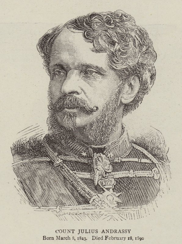 Kont Julius Andrassy (gravür) by English School