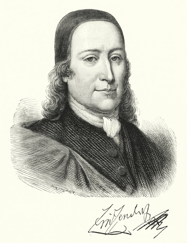 Kont Zinzendorf (gravür) by English School