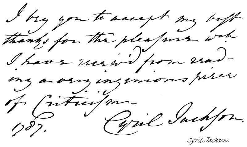 Cyril Jackson by English School