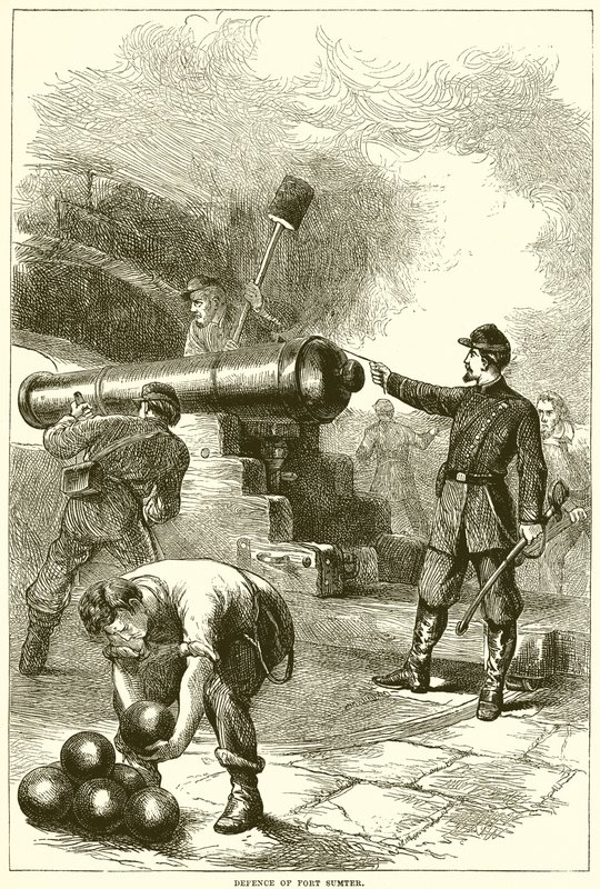 Fort Sumter Savunması by English School