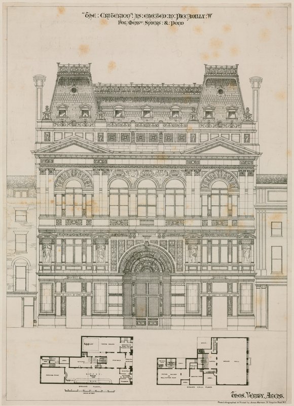 The Criterion Theatre, Londra için Tasarım by English School