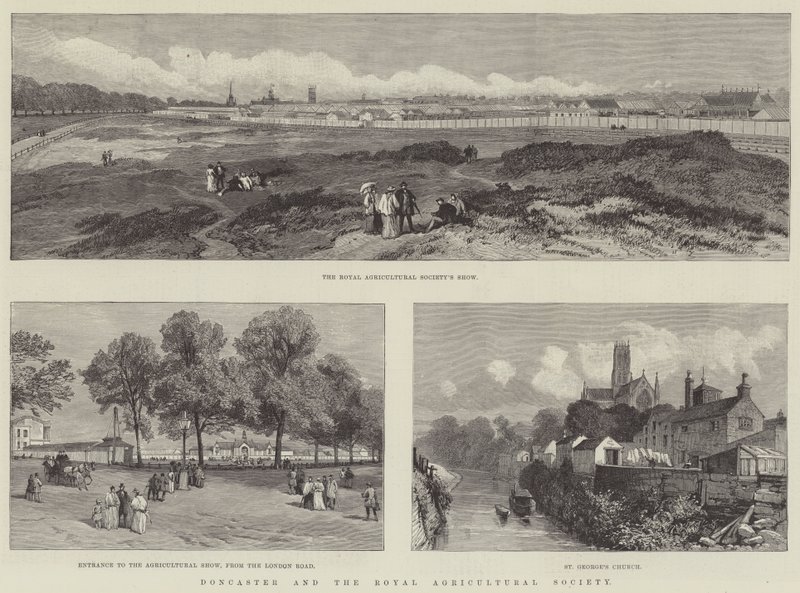 Doncaster ve Kraliyet Tarım Derneği (gravür) by English School