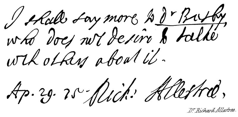 Dr.Richard Allestree by English School