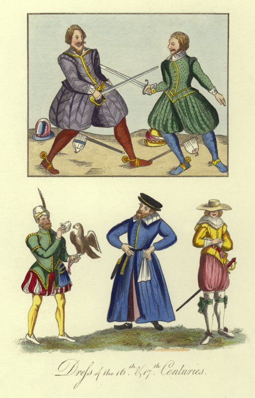 16. ve 17. Yüzyılların Elbisesi by English School